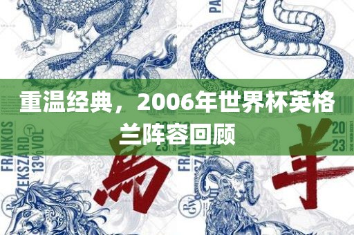 重温经典，2006年世界杯英格兰阵容回顾