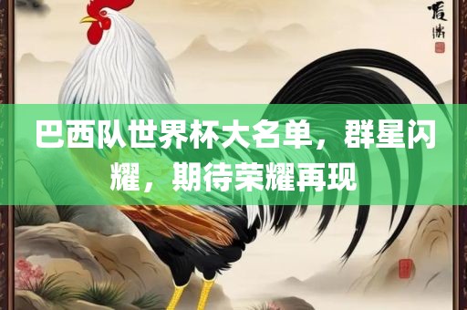 巴西队世界杯大名单，群星闪耀，期待荣耀再现