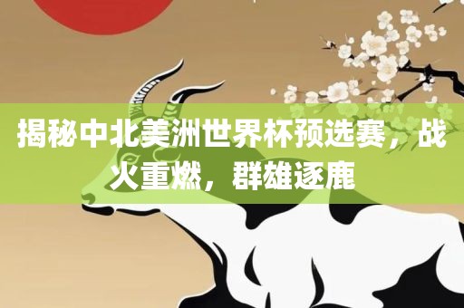 揭秘中北美洲世界杯预选赛，战火重燃，群雄逐鹿