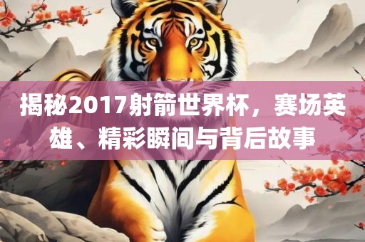 揭秘2017射箭世界杯，赛场英雄、精彩瞬间与背后故事