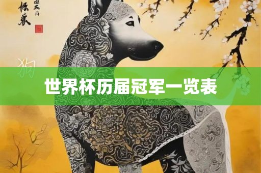 世界杯历届冠军一览表