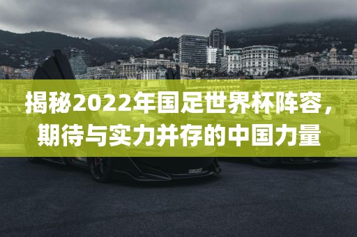 揭秘2022年国足世界杯阵容，期待与实力并存的中国力量