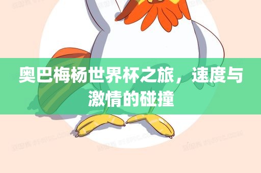奥巴梅杨世界杯之旅，速度与激情的碰撞