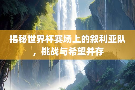 揭秘世界杯赛场上的叙利亚队，挑战与希望并存