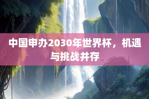中国申办2030年世界杯，机遇与挑战并存