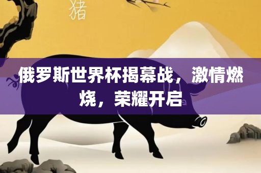 俄罗斯世界杯揭幕战，激情燃烧，荣耀开启