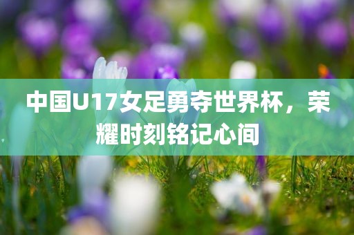 中国U17女足勇夺世界杯，荣耀时刻铭记心间