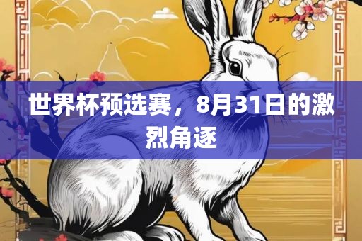 世界杯预选赛，8月31日的激烈角逐