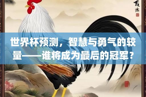 世界杯预测，智慧与勇气的较量——谁将成为最后的冠军？