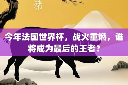 今年法国世界杯，战火重燃，谁将成为最后的王者？