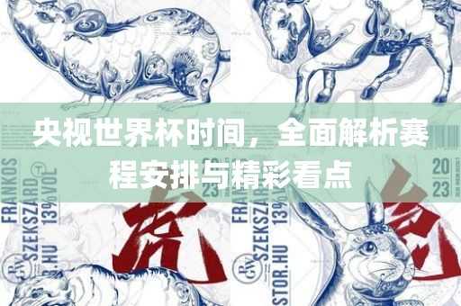 央视世界杯时间，全面解析赛程安排与精彩看点