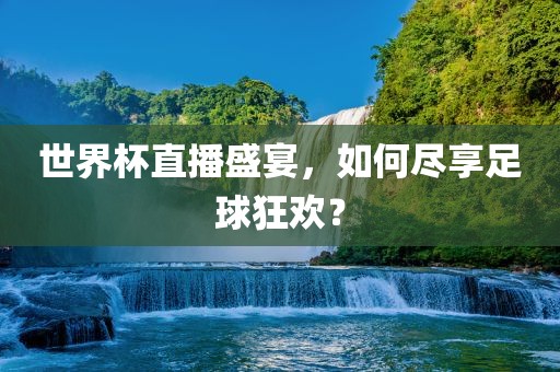 世界杯直播盛宴，如何尽享足球狂欢？