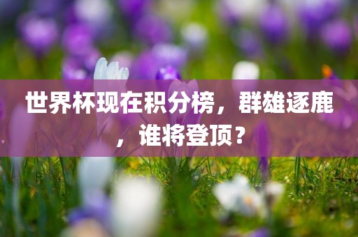 世界杯现在积分榜，群雄逐鹿，谁将登顶？