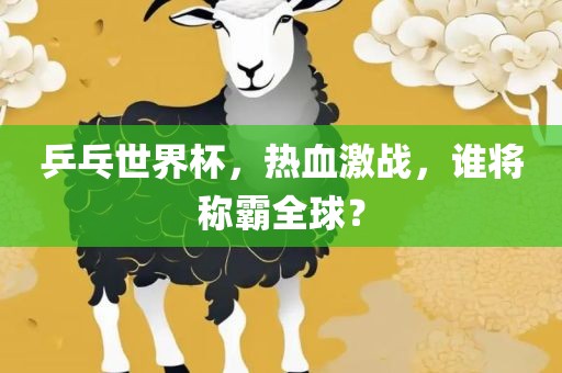 乒乓世界杯，热血激战，谁将称霸全球？